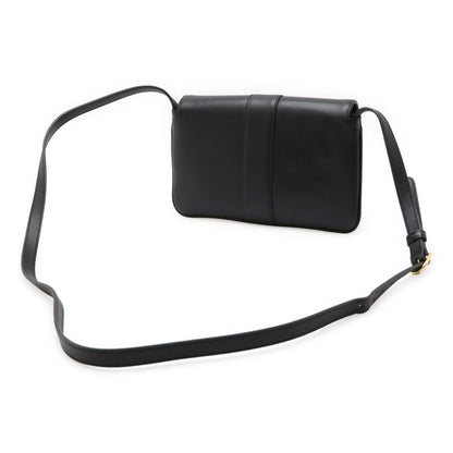 Gucci Ally GG Marmont Shoulder Bag Pochette Leather Black Gold Hardware 550129