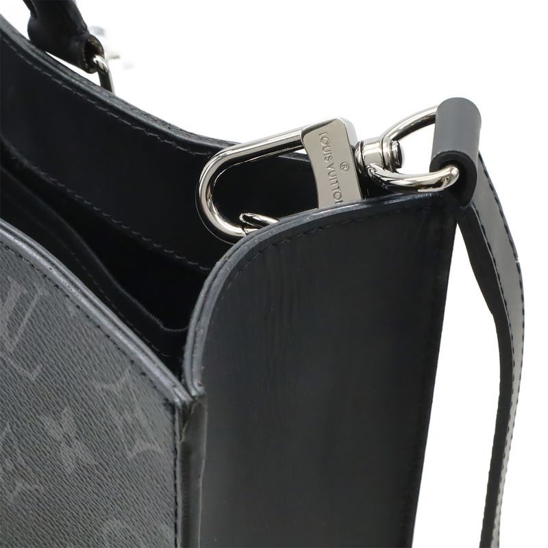 Louis Vuitton Monogram Eclipse Sac Pla Tote Handbag Vertical 2way Shoulder Bag