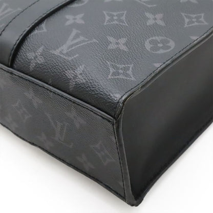 Louis Vuitton Monogram Eclipse Sac Pla Tote Handbag Vertical 2way Shoulder Bag