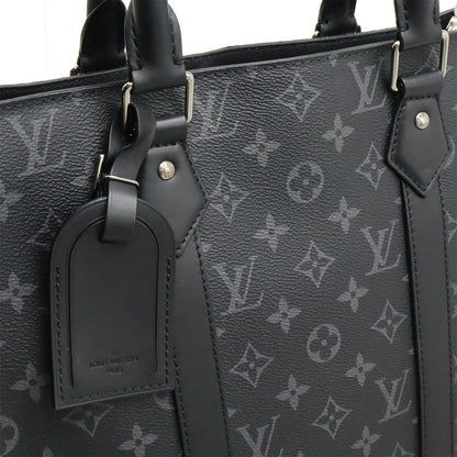 Louis Vuitton Monogram Eclipse Sac Pla Tote Handbag Vertical 2way Shoulder Bag