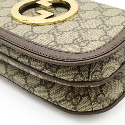 Gucci Blondi GG Supreme Belt Bag Body Bag Waist Pouch 2way Clutch Bag PVC Beige