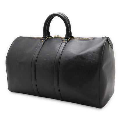 Louis Vuitton Epi Keepall 45 Boston Bag Travel Purse Travel Bag Noir Black Gold