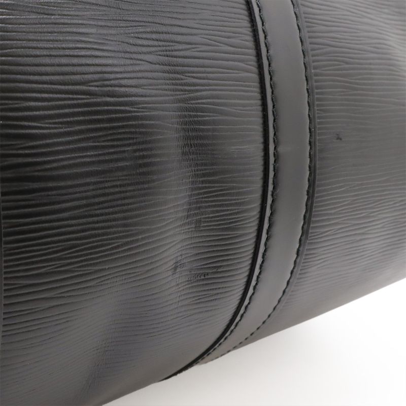 Louis Vuitton Epi Keepall 45 Boston Bag Travel Purse Travel Bag Noir Black Gold