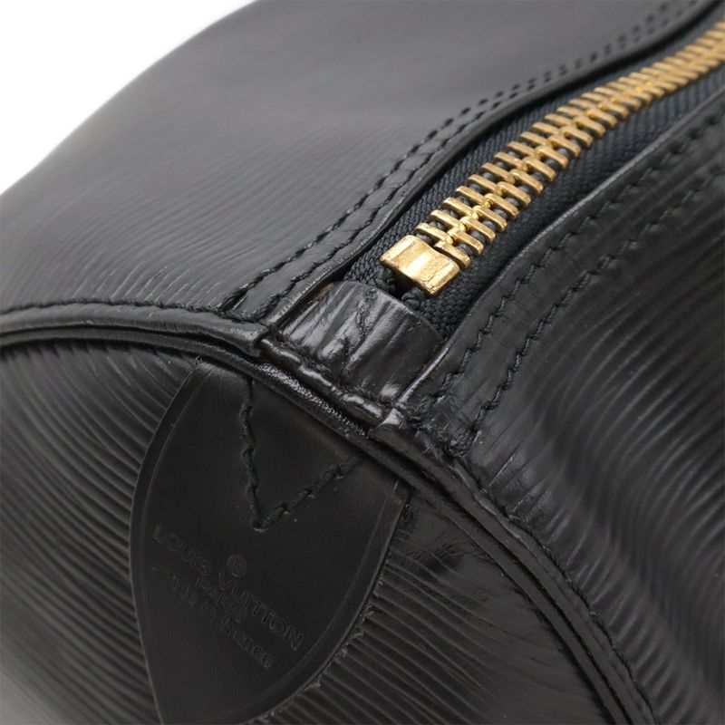 Louis Vuitton Epi Keepall 45 Boston Bag Travel Purse Travel Bag Noir Black Gold