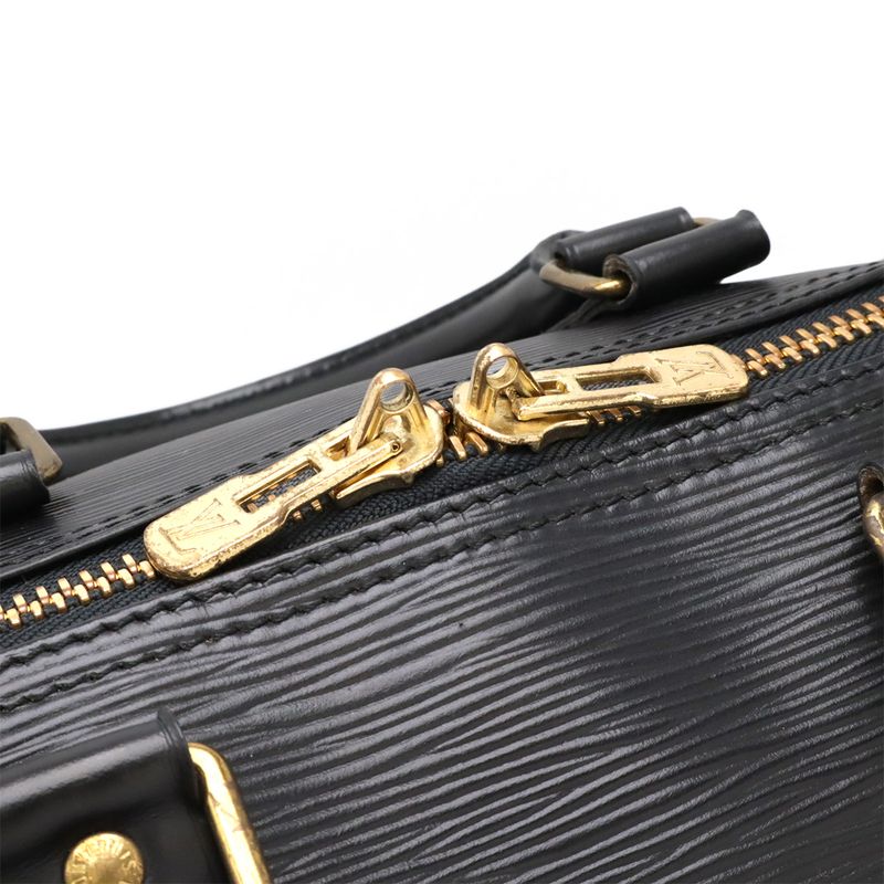 Louis Vuitton Epi Keepall 45 Boston Bag Travel Purse Travel Bag Noir Black Gold