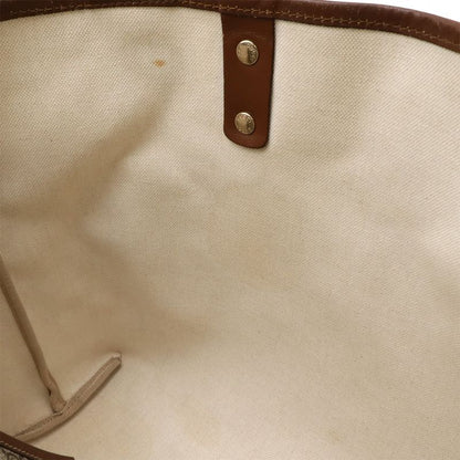 Gucci GG Plus GG Supreme Sherry Line Tote Bag Shoulder Bag PVC Leather Khaki