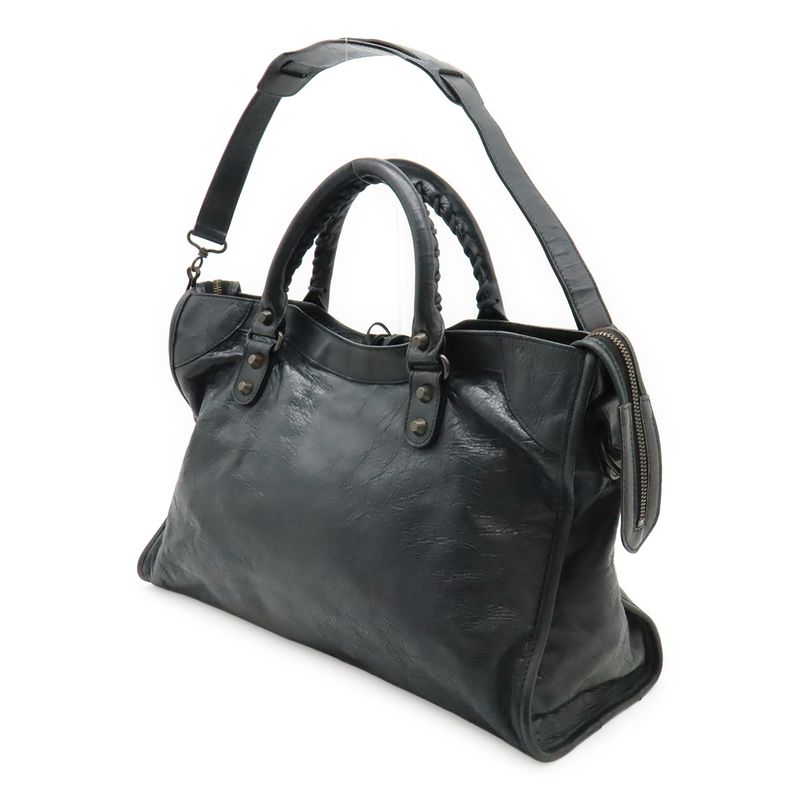 Balenciaga the City Editor's Bag Handbag 2way Shoulder Bag Shoulder Leather