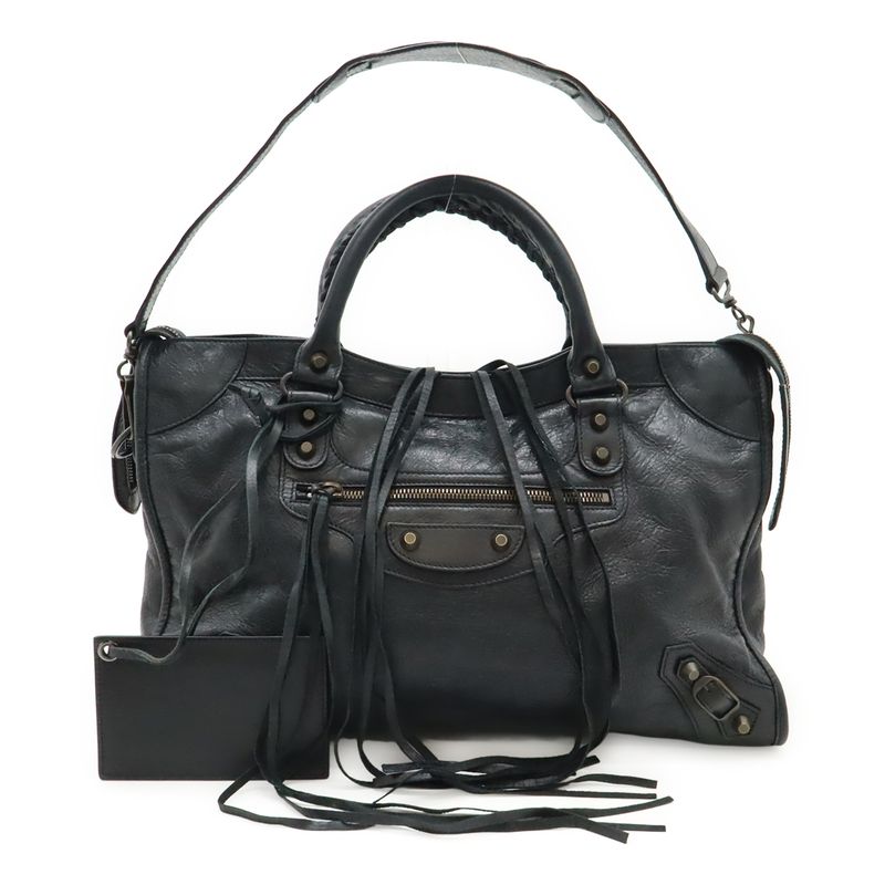 Balenciaga the City Editor's Bag Handbag 2way Shoulder Bag Shoulder Leather