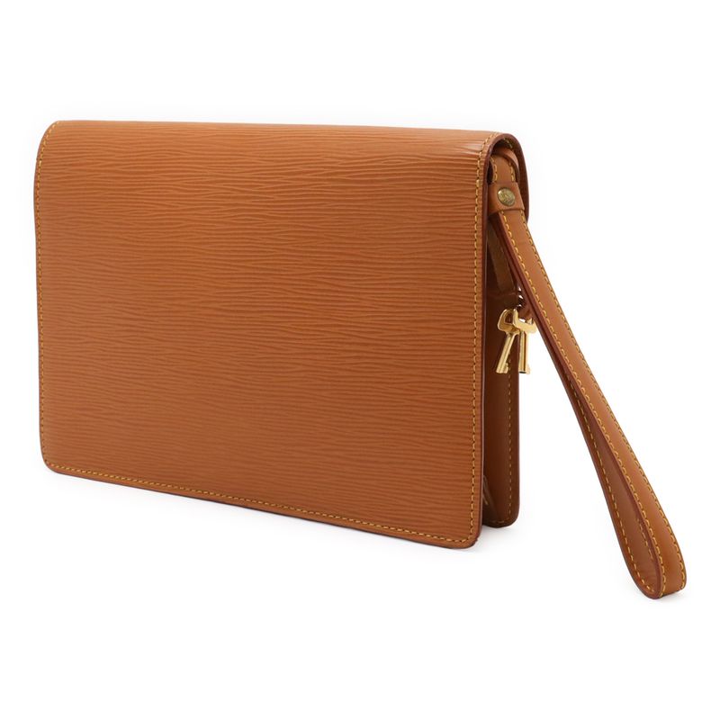 Louis Vuitton Epi Serie Dragonne Second Bag Clutch Bag Leather Zipangu Gold