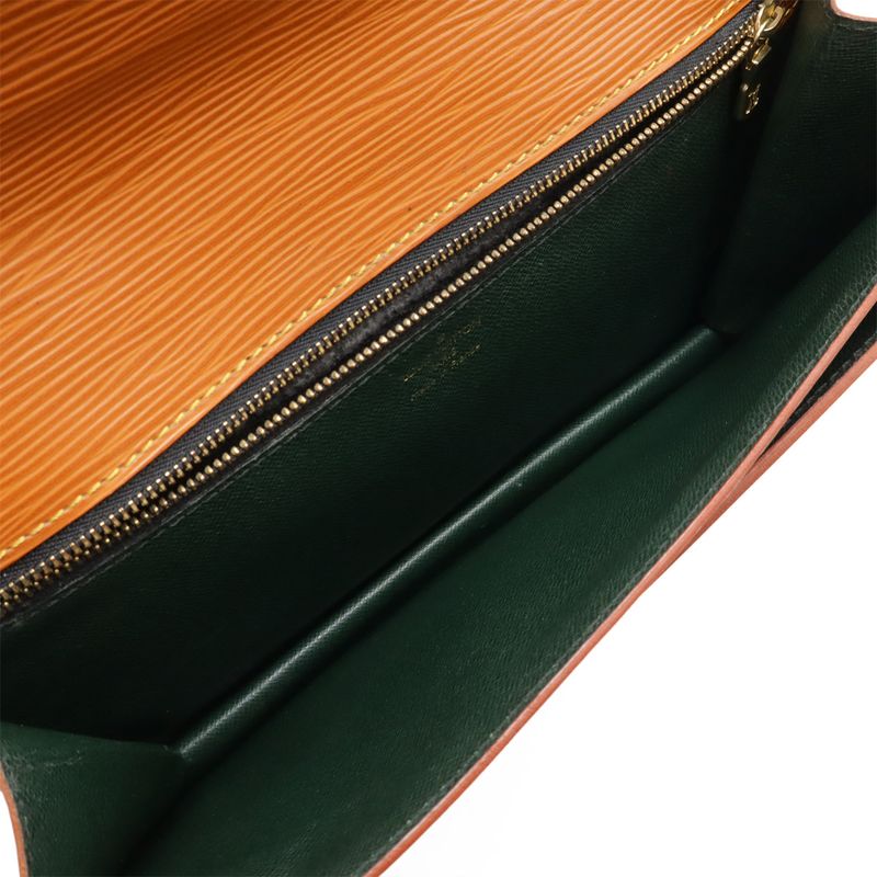 Louis Vuitton Epi Serie Dragonne Second Bag Clutch Bag Leather Zipangu Gold