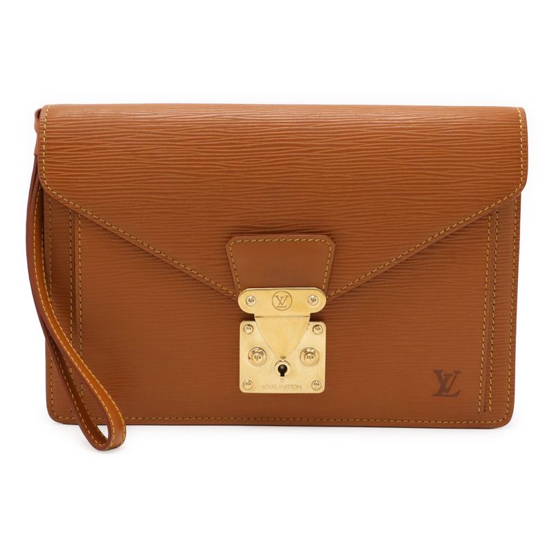Louis Vuitton Epi Serie Dragonne Second Bag Clutch Bag Leather Zipangu Gold