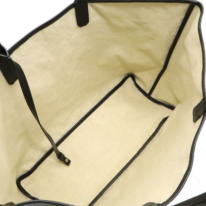Goyard Saint Louis PM Tote Shoulder Bag Coated Canvas Leather Black Brown White