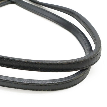 Goyard Saint Louis PM Tote Shoulder Bag Coated Canvas Leather Black Brown White