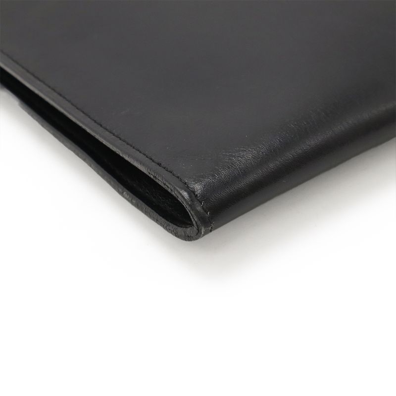 Hermes Onymetou Shoulder Bag Crossbody Pochette Leather Black