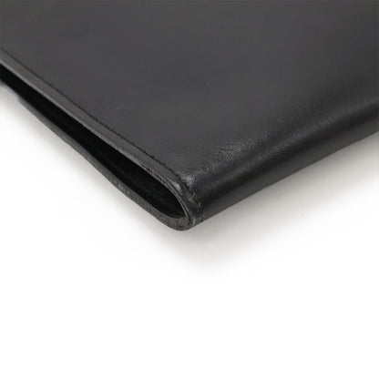 Hermes Onymetou Shoulder Bag Crossbody Pochette Leather Black