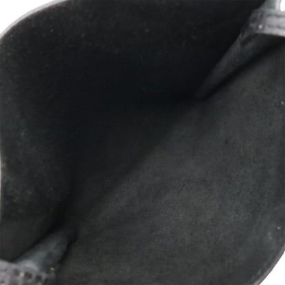 Hermes Onymetou Shoulder Bag Crossbody Pochette Leather Black