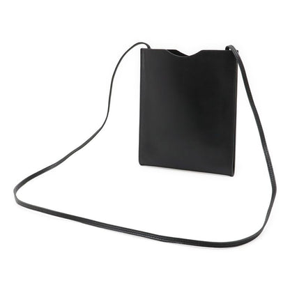 Hermes Onymetou Shoulder Bag Crossbody Pochette Leather Black