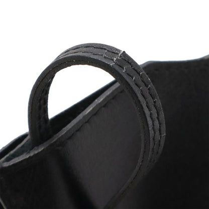 Hermes Onymetou Shoulder Bag Crossbody Pochette Leather Black