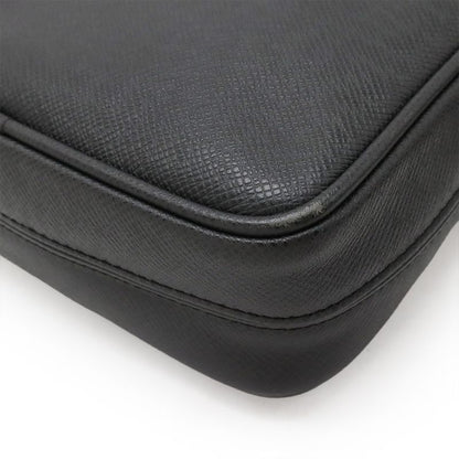 Louis Vuitton Taiga Dimitri Shoulder Bag Crossbody Leather Ardoise Black Silver