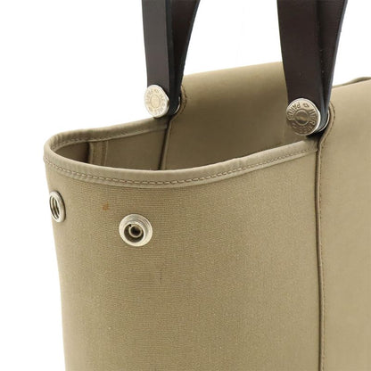 Hermes Cabas Cook PM Tote Handbag 2way Shoulder Bag Shoulder Toile Officier