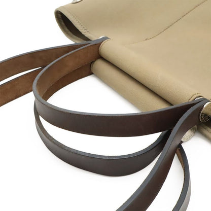 Hermes Cabas Cook PM Tote Handbag 2way Shoulder Bag Shoulder Toile Officier