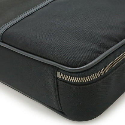 Gucci Logo Plate Business Bag Briefcase Document Purse 2way Shoulder Bag Nylon