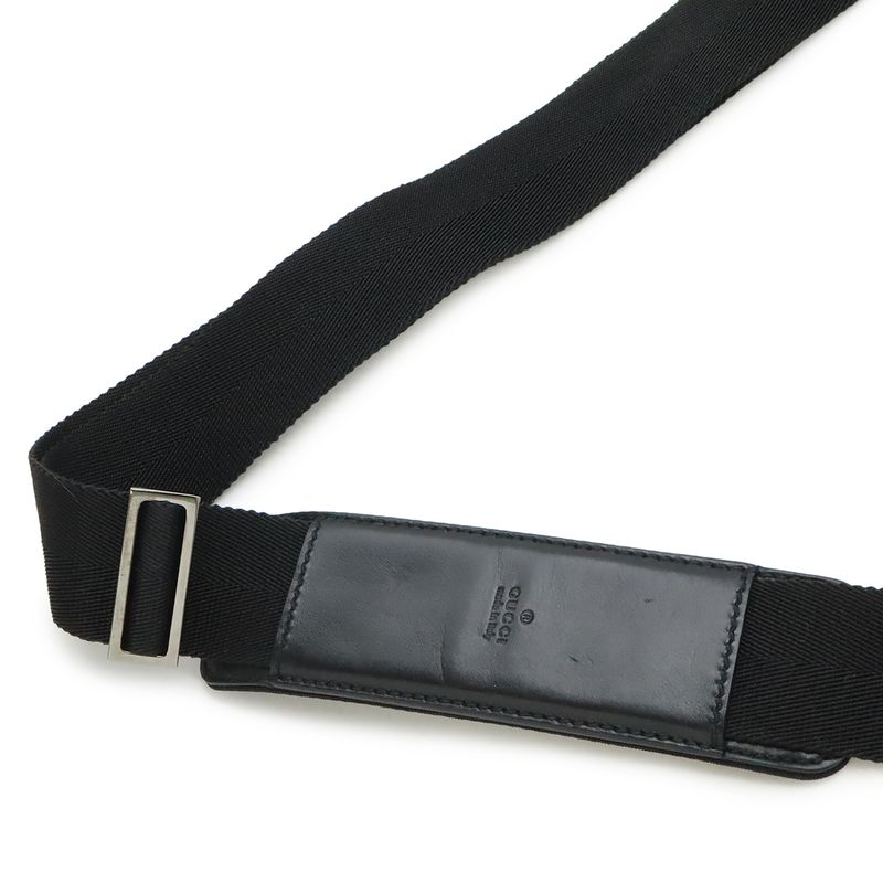 Gucci Logo Plate Business Bag Briefcase Document Purse 2way Shoulder Bag Nylon