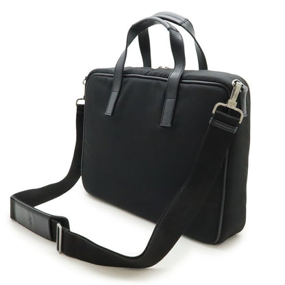 Gucci Logo Plate Business Bag Briefcase Document Purse 2way Shoulder Bag Nylon