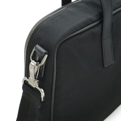 Gucci Logo Plate Business Bag Briefcase Document Purse 2way Shoulder Bag Nylon