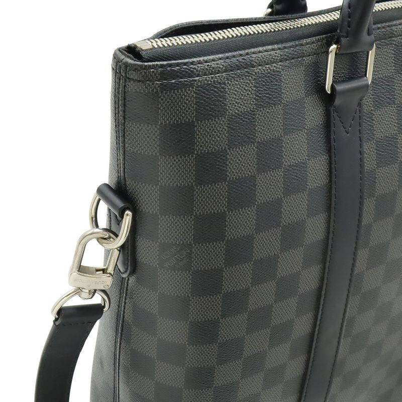 Louis Vuitton Damier Graphite Anton Tote Bag 2way Shoulder Bag Crossbody N40000