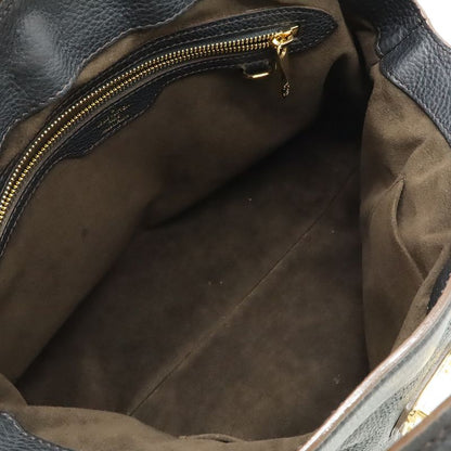 Louis Vuitton Monogram Mahina Sealth PM Handbag Tote Bag Noir Black Gold