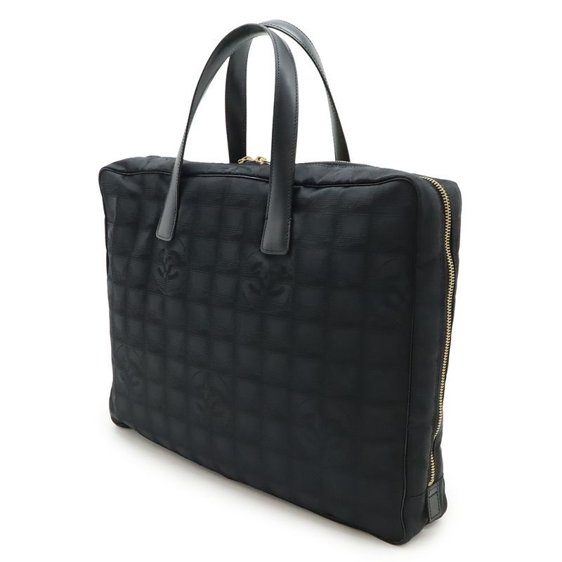 Chanel New Travel Line Business Bag Briefcase Document Purse Computer Case
