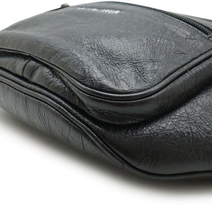 Balenciaga Exclusive Line Explorer Belt Bag Waist Pouch Body Bag Leather Black