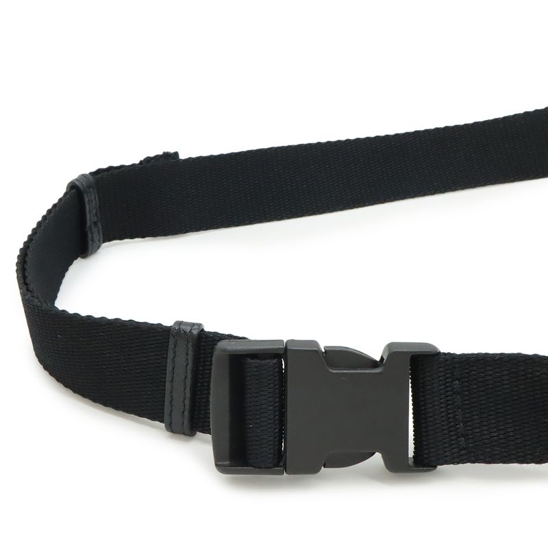 Balenciaga Exclusive Line Explorer Belt Bag Waist Pouch Body Bag Leather Black