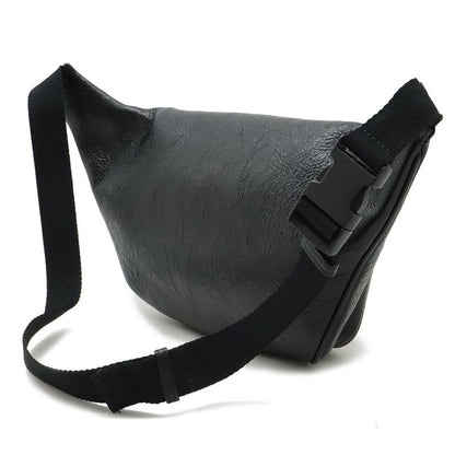 Balenciaga Exclusive Line Explorer Belt Bag Waist Pouch Body Bag Leather Black