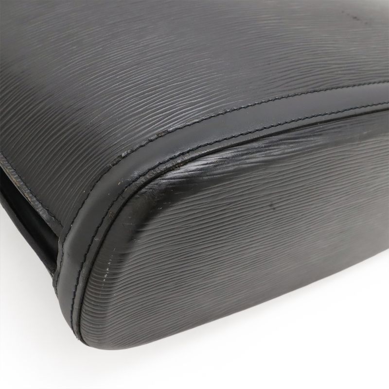 Louis Vuitton Epi Lu Sac Shoulder Bag Tote Bag Shoulder Tote Leather Noir Black