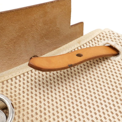 Hermes Herbag Her Bag PM Handbag 2way Shoulder Bag Toile Officier Toile Ash