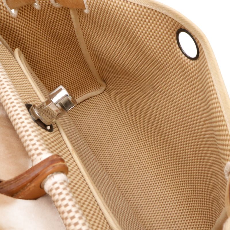 Hermes Herbag Her Bag PM Handbag 2way Shoulder Bag Toile Officier Toile Ash