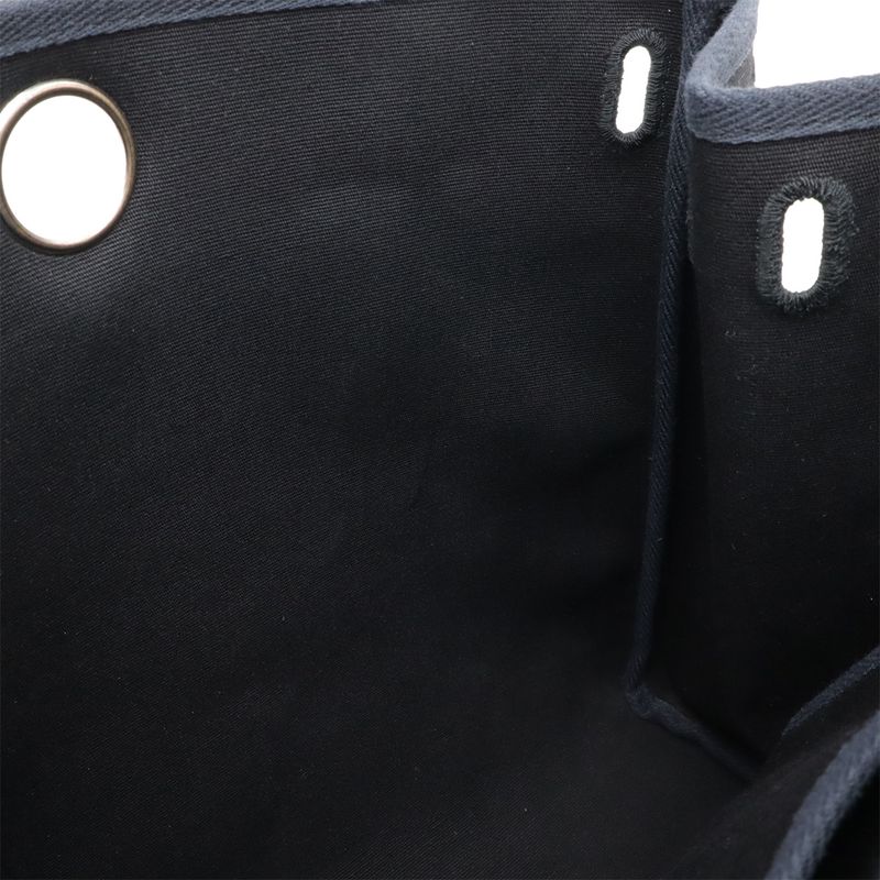 Hermes Herbag Her Bag PM Handbag 2way Shoulder Bag Toile Officier Toile Ash