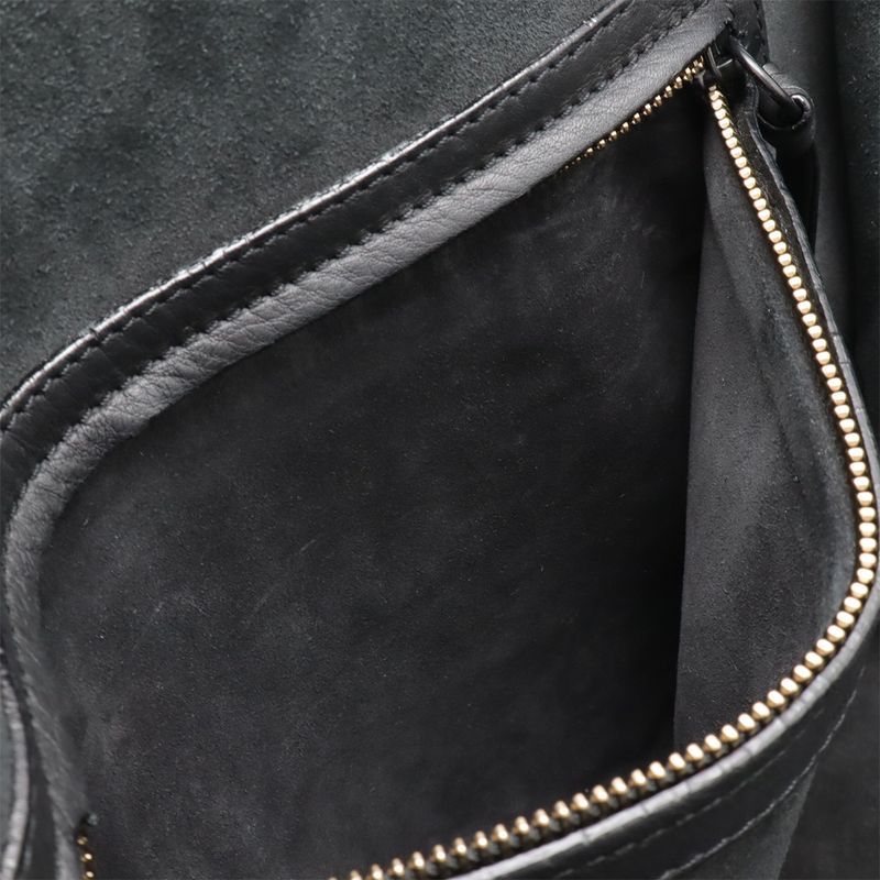 Celine Luggage Phantom Handbag Tote Leather Black Hardware