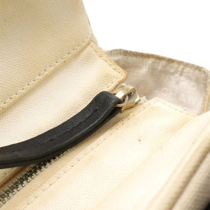 Chanel Coco Mark Marshmallow Bag Tote Bag Handbag Canvas Ivory White Black