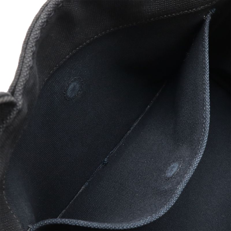 Prada Canapa Tote Bag 2way Shoulder Bag Crossbody Canvas Nero Black Gold