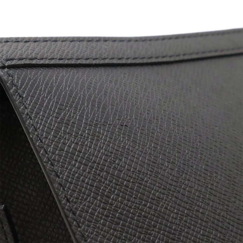 Louis Vuitton Taiga Pochette Voyage MM Second Bag Clutch Bag Calf Leather Noir