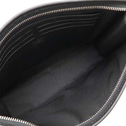 Louis Vuitton Taiga Pochette Voyage MM Second Bag Clutch Bag Calf Leather Noir