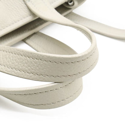 Balenciaga Everyday XS North South Tote Bag 2way Shoulder Bag Leather Off White