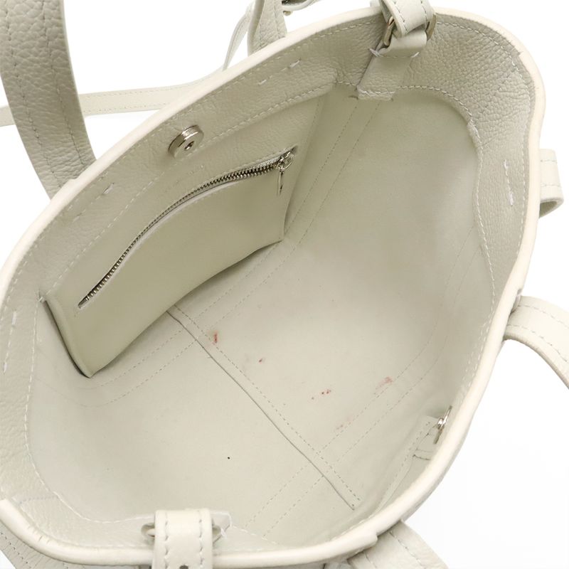 Balenciaga Everyday XS North South Tote Bag 2way Shoulder Bag Leather Off White