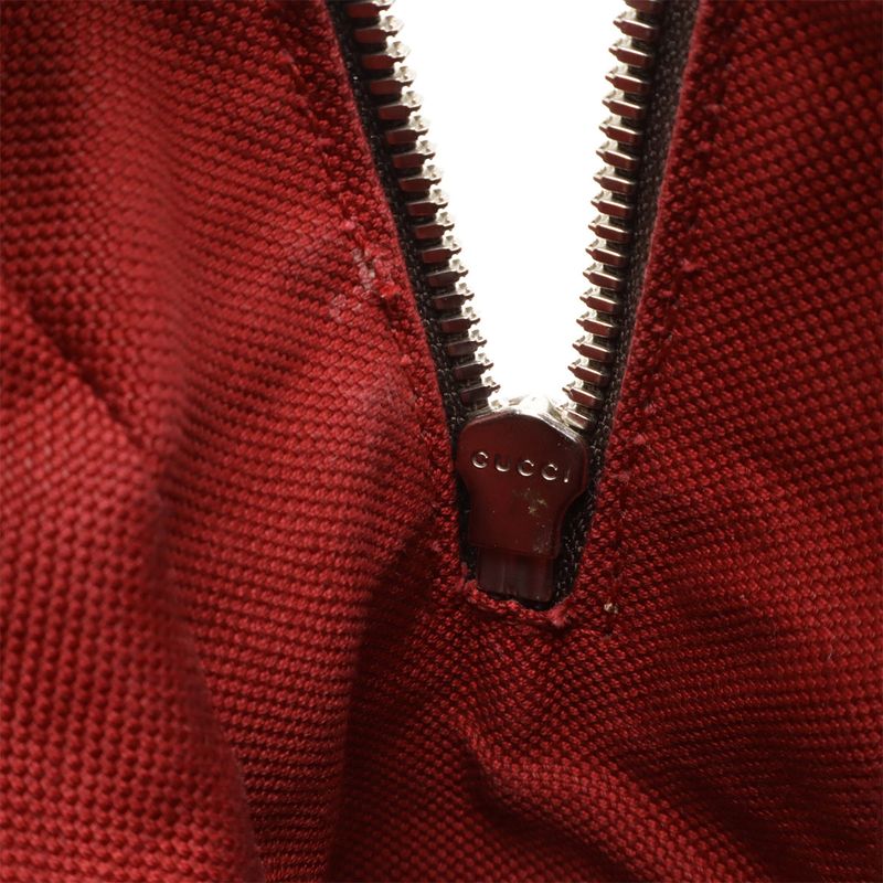 Gucci GG Supreme Shoulder Bag Crossbody PVC Leather Studded Beige Brown Dark