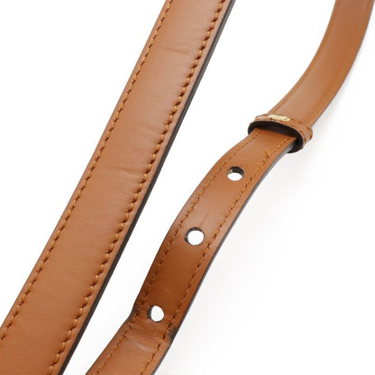 Fendi Sunshine Small Handbag 2way Shoulder Bag Leather Brown Gold Hardware