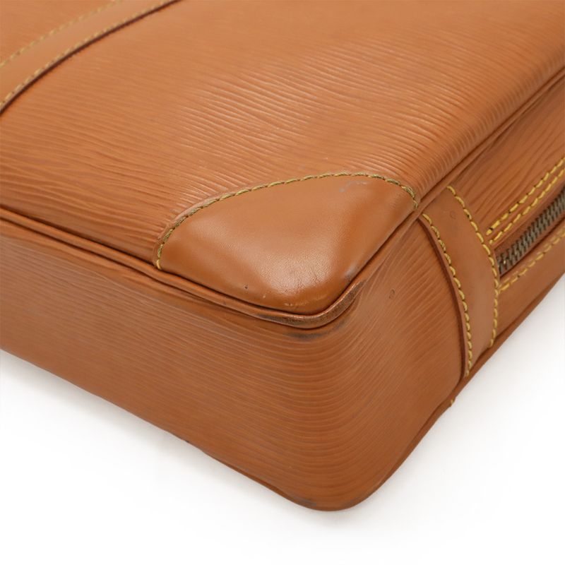 Louis Vuitton Epi Porte Documents Voyage Business Bag Briefcase Zipangu Gold