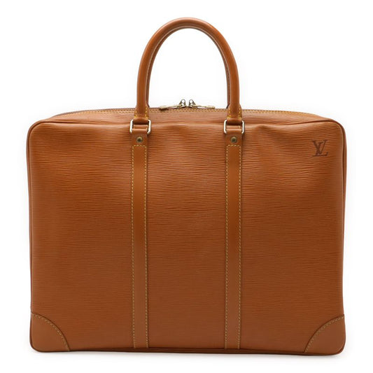 Louis Vuitton Epi Porte Documents Voyage Business Bag Briefcase Zipangu Gold